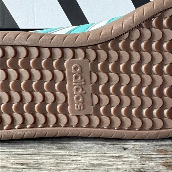 adidas White and Teal Sneakers - Picture 7 of 12